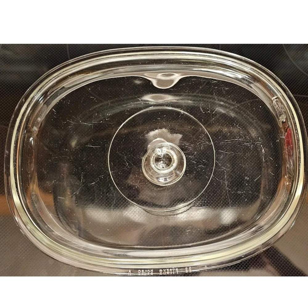 Pyrex Clear Glass Oval Replacement Lid DC1.5C‎ 22 1.5 Quart Casserole Dish Cover